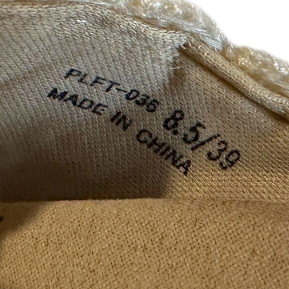 Dirty Laundry Floral Boho Knit Crochet Cross Strap Platform Sandals Size 8.5 - Picture 8 of 9